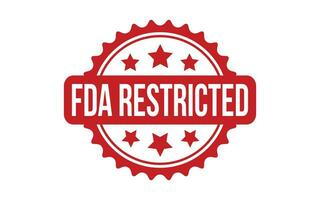 FDA Restricted rubber grunge stamp seal vector