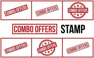 Combo offers Rubber Stamp Set Vector