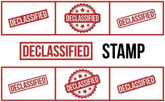 Declassified Rubber Stamp Set Vector