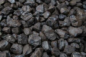 Pile of coal for heating photo