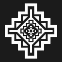 Geometric ethnic pattern art. American, Mexican style. Background Aztec tribal ornament. Design for fabric, clothing, textile, logo, symbol. vector