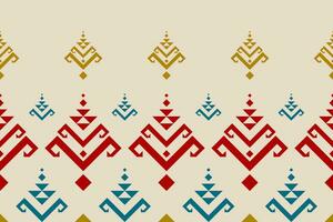 Geometric ethnic oriental seamless pattern traditional. Fabric Aztec pattern background. Indian style. vector