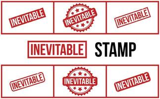 Inevitable Rubber Stamp Set Vector