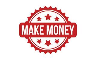 Make Money Rubber Stamp Seal Vector