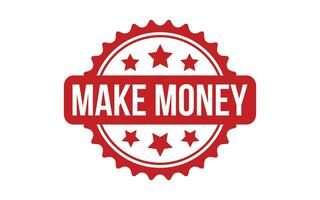 Make Money Rubber Stamp Seal Vector