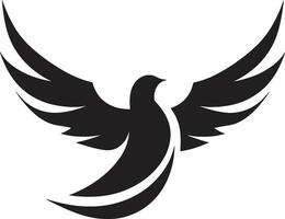 Black Dove Vector Logo with Text A Customizable and Versatile Option Black Dove Vector Logo with Swoosh A Dynamic and Energetic Design