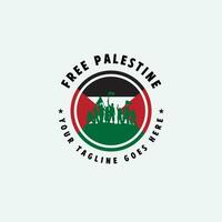 free palestine logo vector