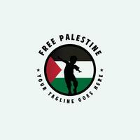 free palestine logo vector