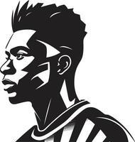 juego día grandeza negro vector de fútbol americano excelencia esculpido éxito monocromo vector representación de atlético valor