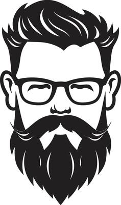 Boho Vibes Monochromatic Vector Portrait of Crafted Charm Coffeehouse Confidant Black Vector Showcasing Trendy Appeal
