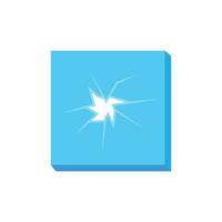 broken glass icon vector