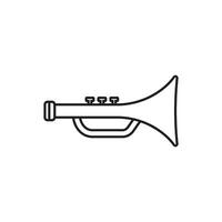 trumpet icon vector