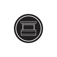 drinks cart icon vector