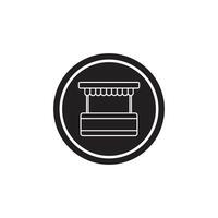 drinks cart icon vector