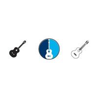 guitar icon vector