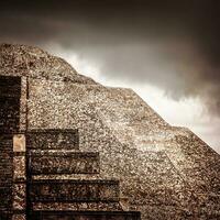 Mexican old city pyramid photo