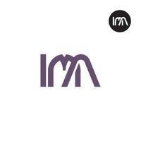Letter IMA Monogram Logo Design vector