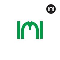 Letter IMI Monogram Logo Design vector