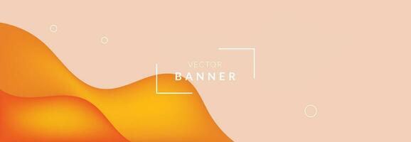 Abstract vector banner design template.