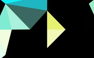 Light Blue, Yellow vector abstract polygonal layout.