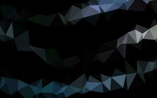 textura de mosaico de triángulo vector negro oscuro.