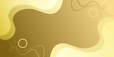 Abstract blackground light yellow color curve with modern line and shape, Gradient fluid shapes vector