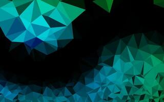 Light Blue, Green vector abstract polygonal texture.