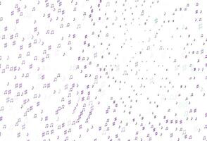 Light Purple vector backdrop with music notes.