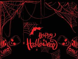 Happy Halloween card vector