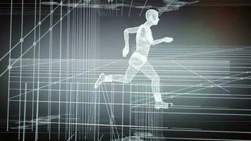 Running Human Figure Digital Rendering video