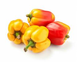Photo of Ackee isolated on white background. Generative AI