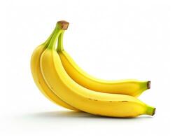 Photo of Banana isolated on white background. Generative AI