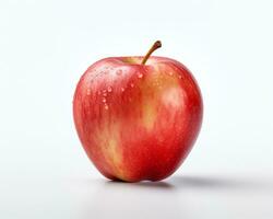 foto de manzana aislado en blanco antecedentes. generativo ai