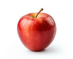 foto de manzana aislado en blanco antecedentes. generativo ai