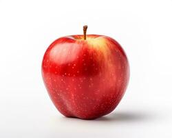 Photo of Apple isolated on white background. Generative AI