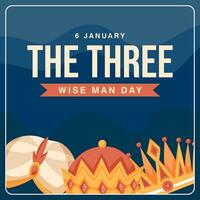 The Three Wise Man Day illustration vector background. Vector eps 10