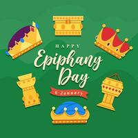 Happy Epiphany Day illustration vector background. Vector eps 10