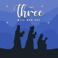 The Three Wise Man Day illustration vector background. Vector eps 10