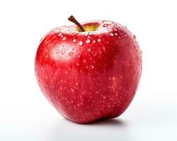 Photo of Water apple isolated on white background. Generative AI