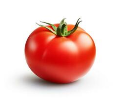 foto de tomate aislado en blanco antecedentes. generativo ai