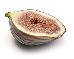 Photo of Tin, fig isolated on white background. Generative AI