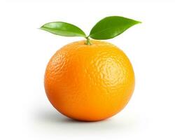 Photo of Tangerine isolated on white background. Generative AI