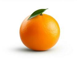 Photo of Tangerine isolated on white background. Generative AI