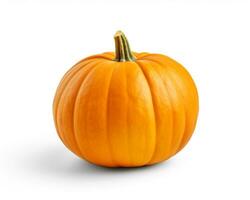 Photo of Pumpkin isolated on white background. Generative AI