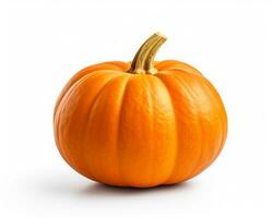 Photo of Pumpkin isolated on white background. Generative AI