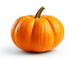 Photo of Pumpkin isolated on white background. Generative AI