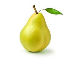 Photo of Pear isolated on white background. Generative AI