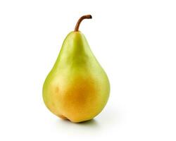 Photo of Pear isolated on white background. Generative AI