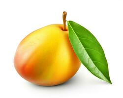 Photo of Mango isolated on white background. Generative AI