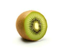 foto de kiwi aislado en blanco antecedentes. generativo ai